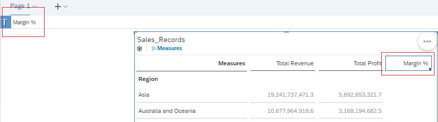 Column Calculation in SAC