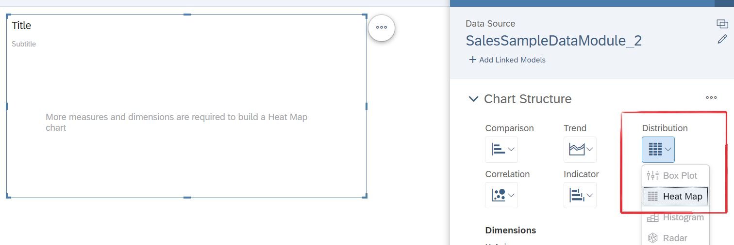 Heat map selection for chart in SAC
